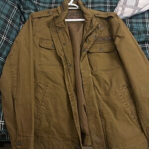 Men's Tan Military Field Jacket